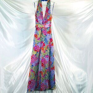 BTFL - Life Floral Halter Neck Maxi Dress - Size M